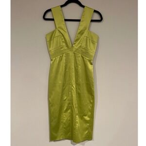 Just Cavalli Dress Size 42 Cocktail Party Green Fitted‎ Italian